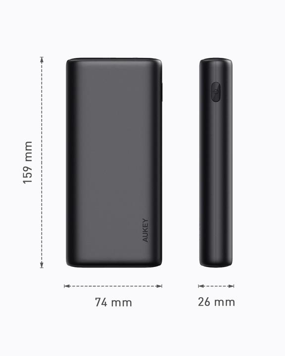 Produktbild Aukey Sprint Go (20000 mAh, 65 W, 74 Wh)