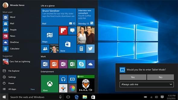 Produktbild Microsoft Windows 10 Pro (1 User)