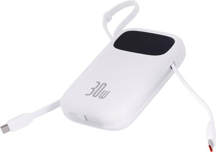 Actual product image Baseus Powerbank QPow 2 20000mAh 30W 2xUSB-C (white) (20000 mAh, 30 W, 30 Wh)