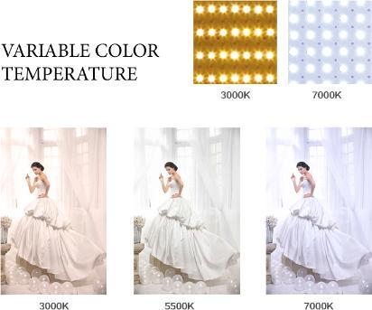 Produktbild Falcon Eyes Bi-Color LED Ringlampe Dimmbar DVR-300DVC auf 230V (Stableuchte)