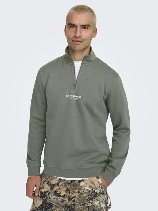 Actual product image Only & Sons Onscurated Reg Half Zip Sweat Noos (M)