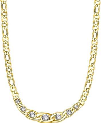 Brosway Gold-plated steel necklace with Symphonia BYM98 crystals