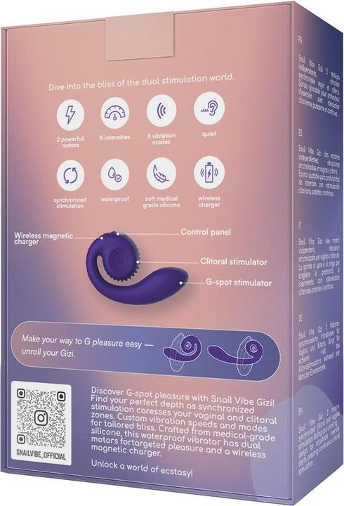 Produktbild Snail Vibe Gizi Vibrator - Purple