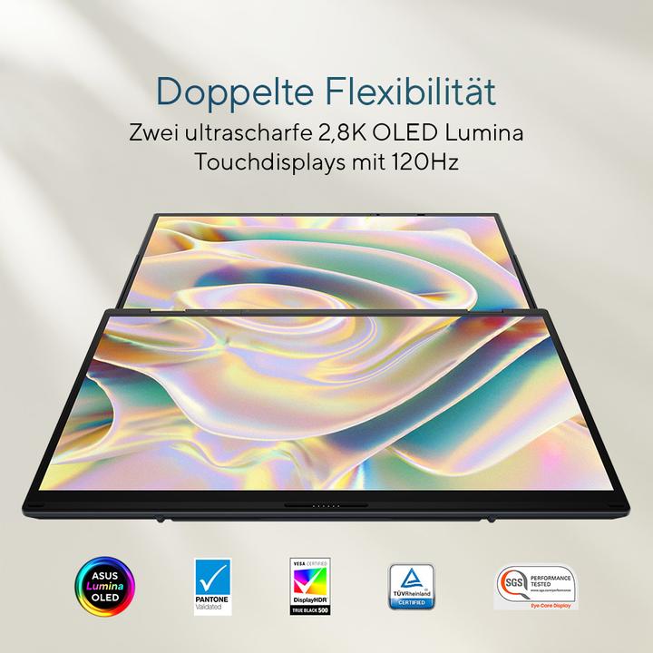 Actual product image ASUS Zenbook Pro 14 Duo OLED (14", Intel Core Ultra 9 185H, 32 GB, 1000 GB, CH)