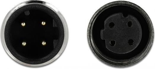 Actual product image Delock Network cable M12 4 pin D-coded male to female TPU 5 m (SF/UTP, CAT6, 5 m)