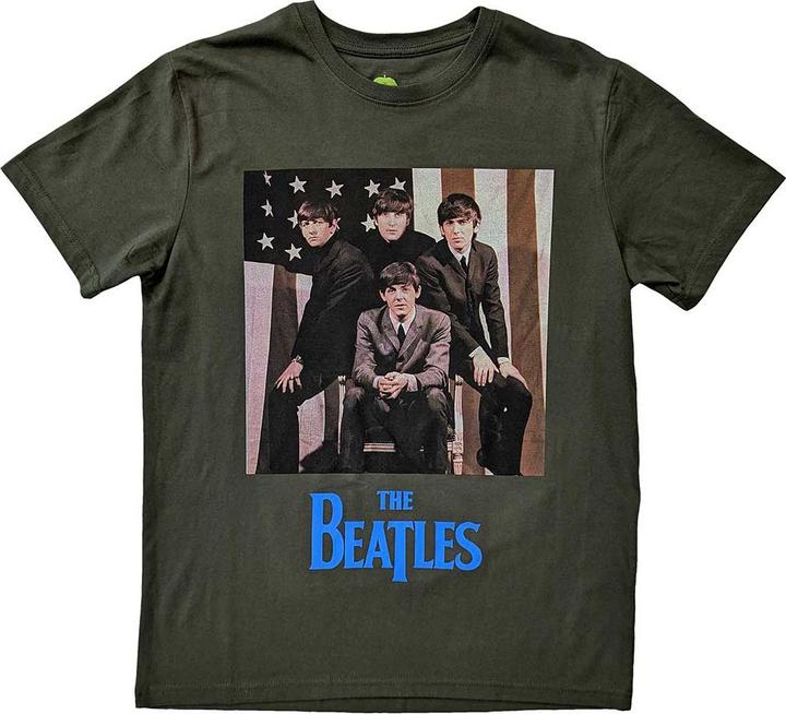 Actual product image The Beatles US Flag Photo (L)
