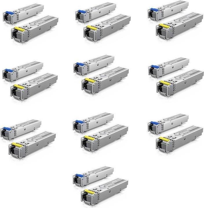 Image du produit Ubiquiti UACC-OM-SM-1G-S-20 - Module optique Module monomode, 1 Gbps, BiDi, pack de 20