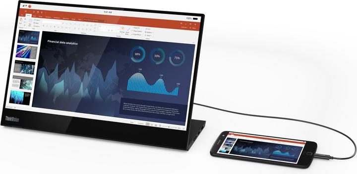 Immagine prodotto Lenovo ThinkVision M14t (1920 x 1080 pixel, 14")