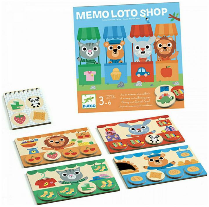 Image du produit Djeco Boutique Memo Loto (Multilingue)