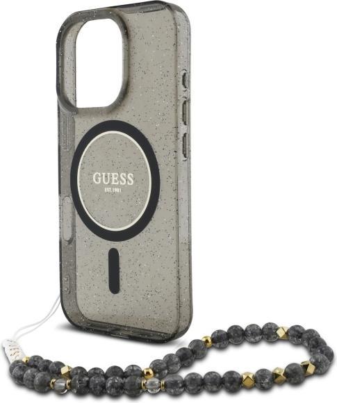 Immagine prodotto Guess GUHMP16XHGCRELSK iPhone 16 Pro Max 6,9" czarny/czarny hardcase IML Glitter Con Cinturino Perla M