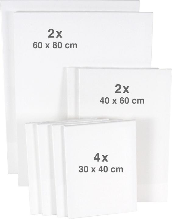 Paintersisters Kit de cales #2 8pcs (80 x 60 cm, 40 x 60 cm, 40 x 30 cm)