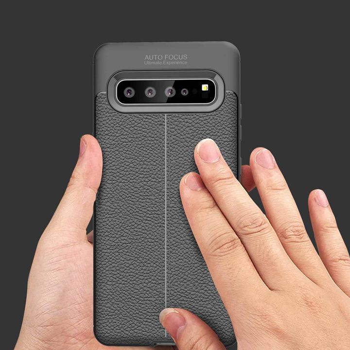 Produktbild Cadorabo TPU Cover Kunstleder Struktur (Samsung Galaxy S10 5G)