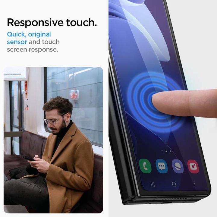 Image du produit Spigen Screen Protector GLAS.tR Full Cover Glass + Hinge Film (1 pièce(s), Samsung Galaxy Z Fold4)