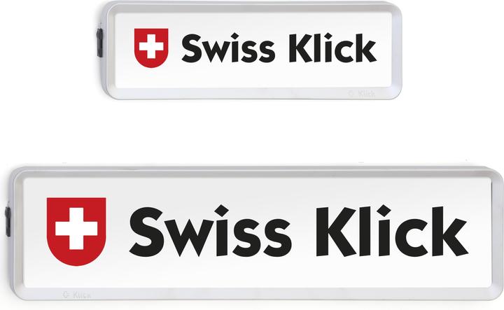 Actual product image Swissklick Interchangeable number frame holder (Front + rear, Long format)
