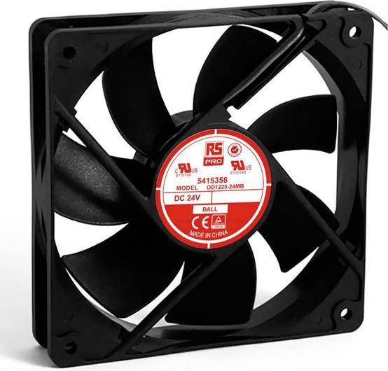 Actual product image Rs Pro B/bearing axial fan,119sqx25mm 24V med (120 mm)