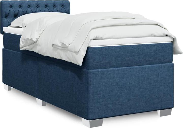 Produktbild VidaXL Bo x springbett mit Matratze 90 x 200 cm Stoff (90 x 200 cm, 90 x 200 cm)