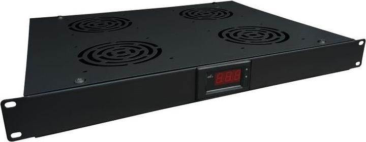 Produktbild Alantec 19" 1HE Lüftungspanel mit Thermostat (SA-F-1U-4-TC)