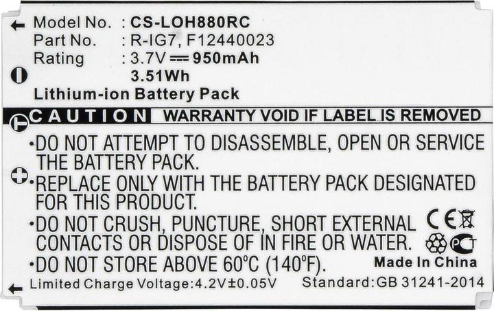 Actual product image CoreParts Battery for Remote Control (Device-specific remote control)