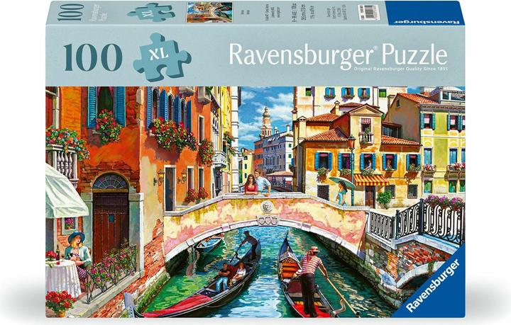 Actual product image Ravensburger Puzzle 12001365 - Venice - Puzzle for older people and seniors, with 100 extra pieces (100 pieces)