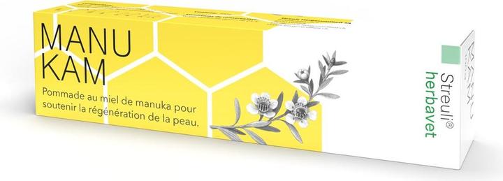 Produktbild Streuli Pharma herbavet Manukam Honigsalbe Salbe (Katze, Hund)