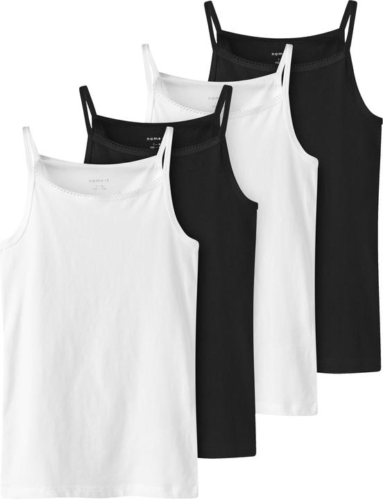 Actual product image Name it Nkfstrap Top 4p Black White Solid Noos (92)