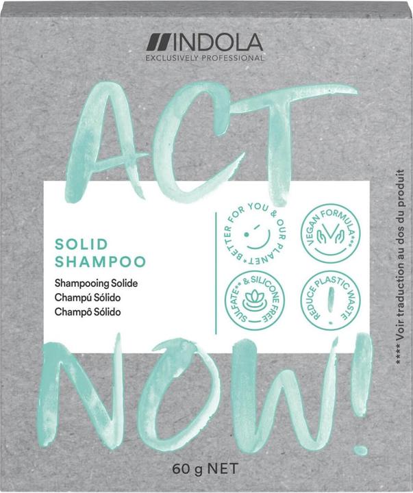 Indola ACT NOW - Solid Shampoo (Festes Shampoo)