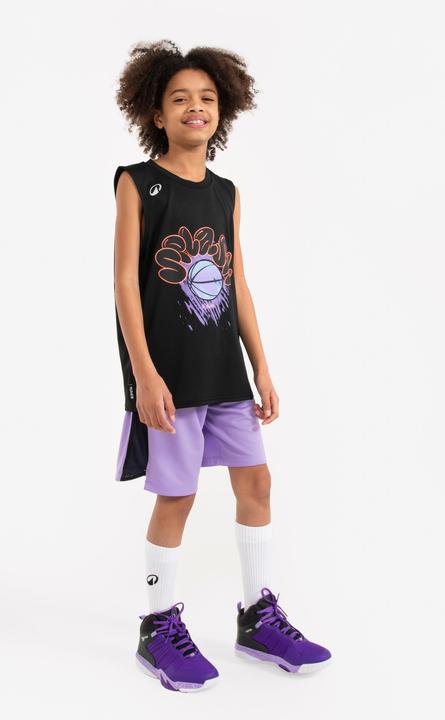 Image du produit Kipsta Maillot basketball sans manche enfant - ts500 fast noir (140)