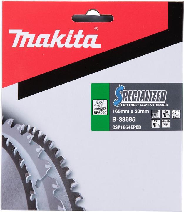 Productafbeelding Makita SPECIALIZED zaagblad 165x20x4Z (B-33685).