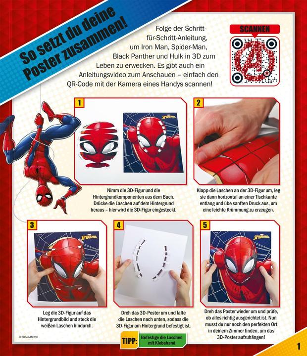 Produktbild MARVEL: 3D-Poster (23 x 27 cm)