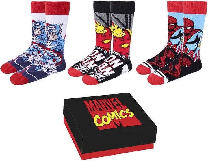Produktbild NoName MARVEL - Avengers - Pack de 3 paires de chaussettes (T40-46) (3er Pack, 36 - 41)