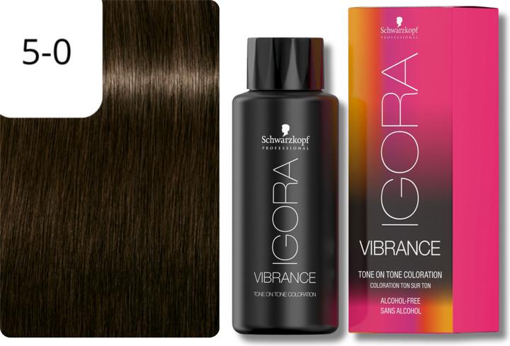 Image du produit Schwarzkopf Professional Coloration IGORA VIBRANCE Tone On Tone (5-0 brun clair)