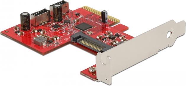 Immagine prodotto Delock Scheda PCI Express a 2 prese interne USB 3.2 Gen 2 Key A a 20 pin