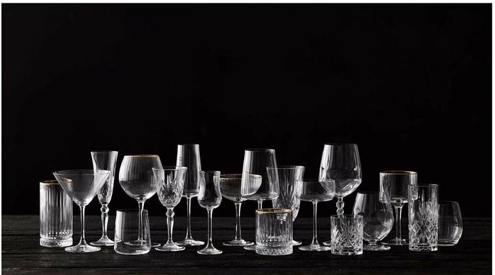 Image du produit Lyngby 65 cl - Verre - Transparent/guldkant (6.50 dl, 4 x, Verres à gin)