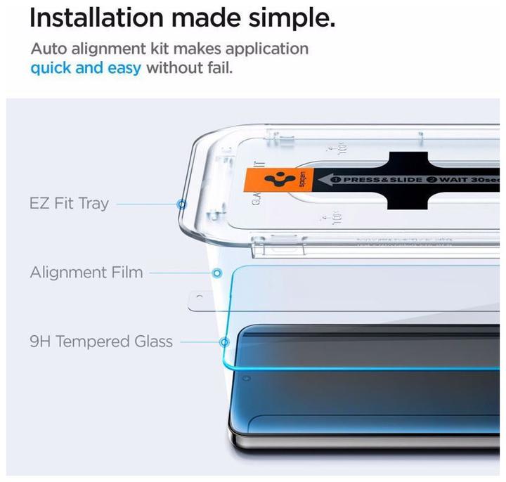 Produktbild Spigen Glas.TR Sam S24+ S926 "EZ FIT" 2szt. szkło hartowane AGL07432 (2 Stück, Samsung Galaxy S25+, Samsung Galaxy S24+)