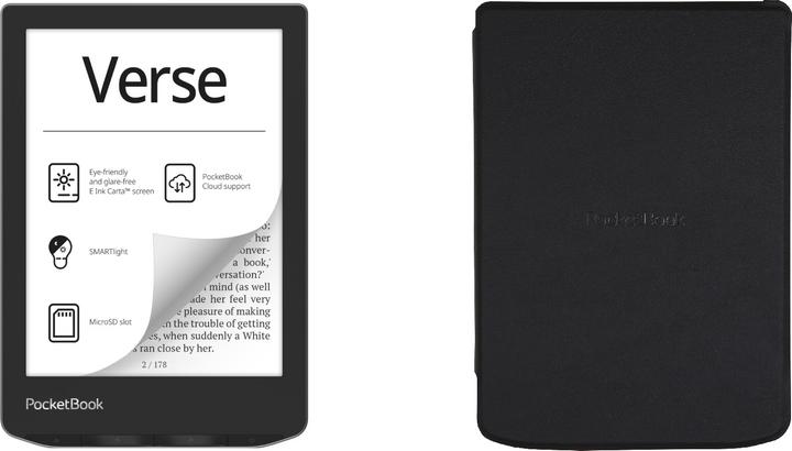 Immagine prodotto PocketBook Verse incl. copertura del guscio (6", 8 GB, Mist Grey)