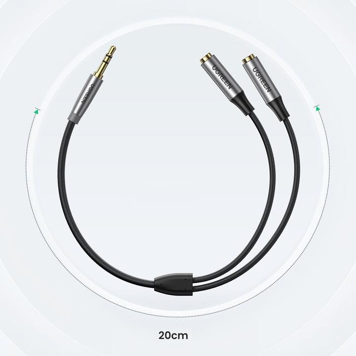Immagine prodotto Ugreen AV191 (0.20 m, Connettore da 3,5 mm (AUX))