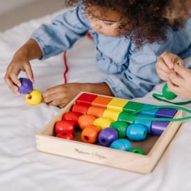 Actual product image Melissa & Doug First wooden beads to string
