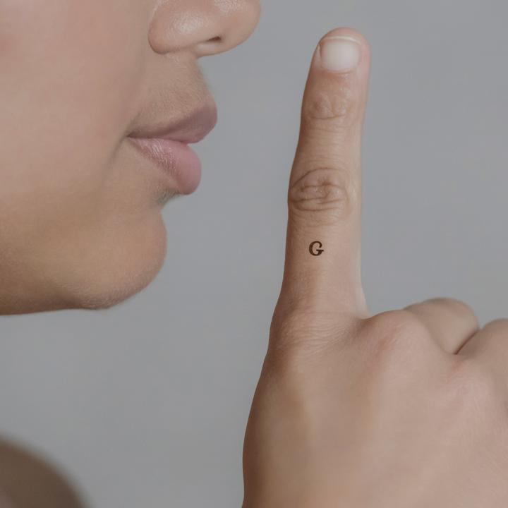 Immagine prodotto minink Tatuaggio temporaneo - Lettera maiuscola: G