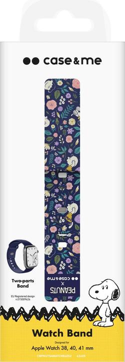 Actual product image Caseme Strap for Peanuts-themed Apple Watch 38/40/41mm (38 mm, 40 mm, 41 mm, Silicone)