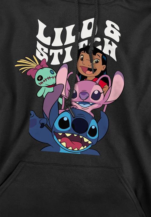 Immagine prodotto Lilo & Stitch Felpa con Cappuccio Montaggio dei Personaggi Uomo (XL)