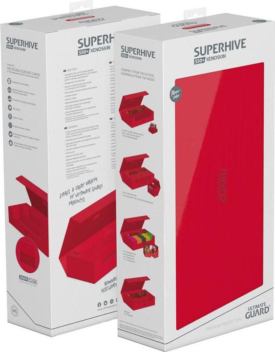 Produktbild Ultimate Guard Kartenbox XenoSkin Superhive 550+ Rot