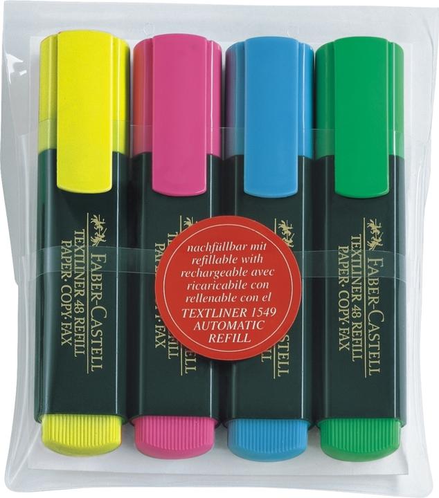 Produktbild Faber-Castell Textmarker Textliner 50 (Mehrfarbig, 5 mm, 4 x)