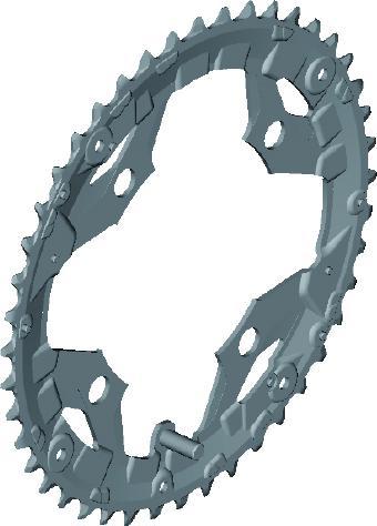 Actual product image Shimano Alivio FC-T4060 (44)