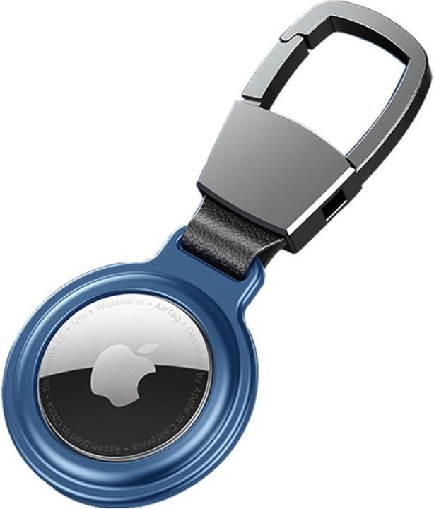 Ueli Express Aluminium Porte-clés magnétique pour Apple AirTag Bleu
