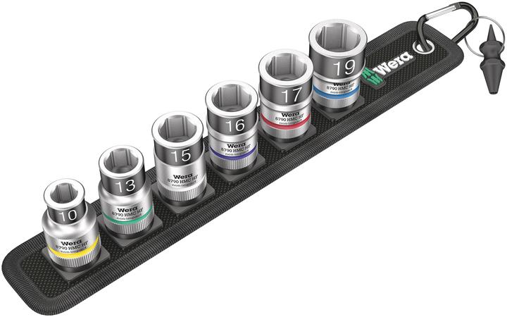 Produktbild Wera Belt C 1 Zyklop Steckschlüsseleinsatz-Satz (19 mm, 16 mm, 13 mm, 17 mm, 15 mm, 10 mm)