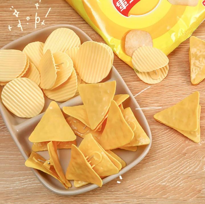 Image du produit Homerely Clips à sachets En forme de chips Nacho et Pringles (lot de 4) (4 x)