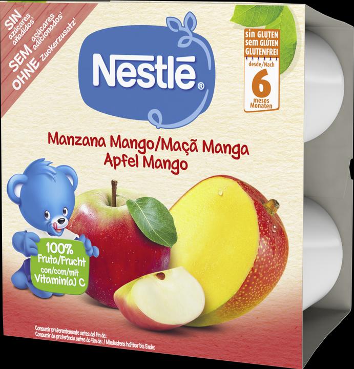 Image du produit Nestlé Compote de pommes et de mangues, après 6 mois (425 g)
