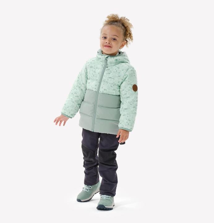 Actual product image Quechua Winter jacket toddlers size 92-116 hiking - NH500 green (122)