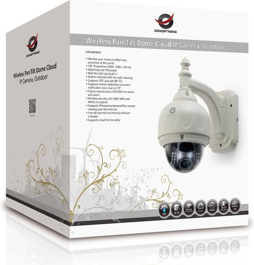Produktbild Conceptronic PTZ Kamera CIPDCAM720OD (1280 x 720 Pixels)