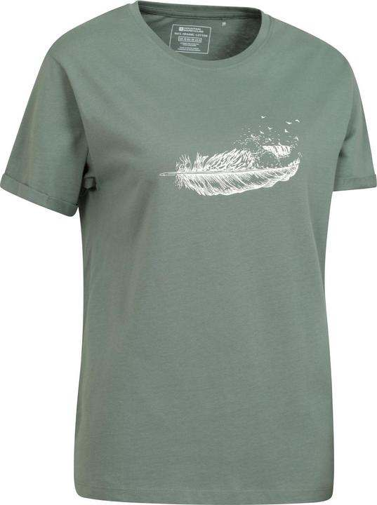 Immagine prodotto Mountain Warehouse Maglietta Wave Feather Organic da donna/ragazzo, allentata (38)